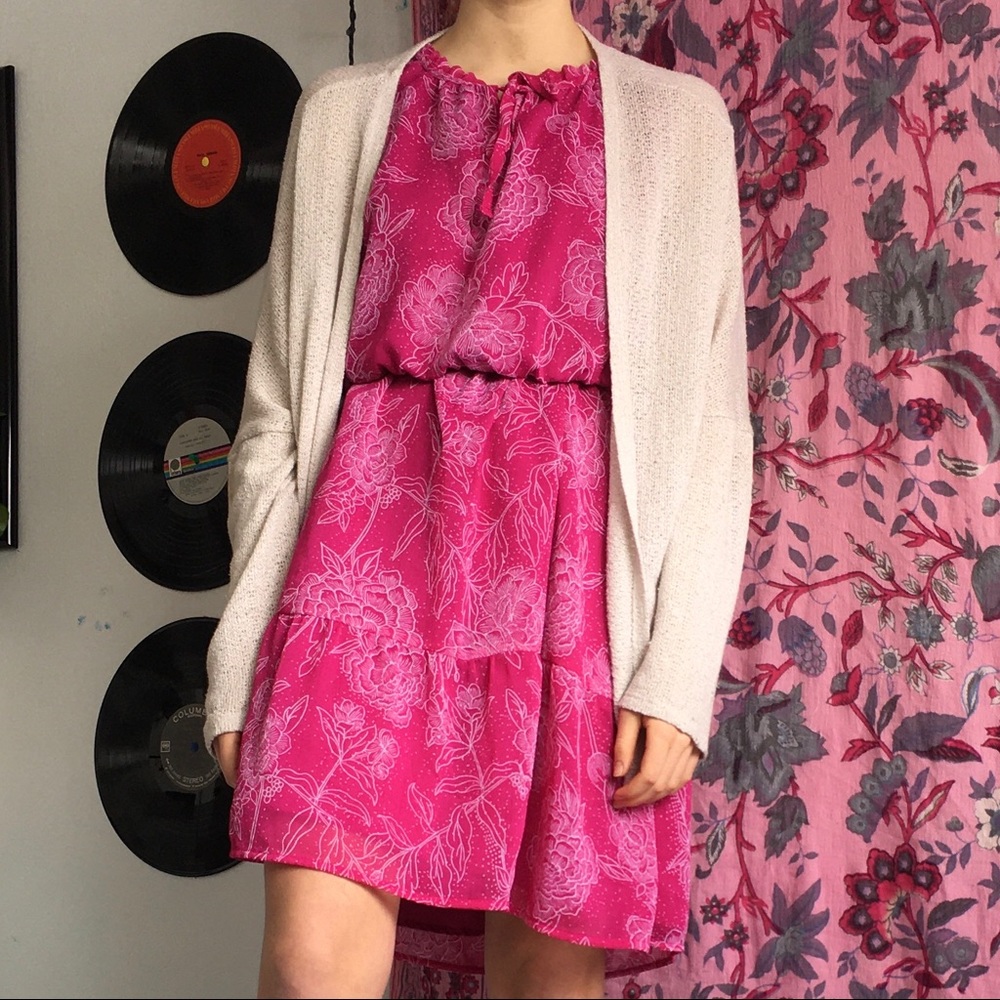 Merona Pink Floral Dress